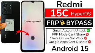 Redmi 15c FRP Bypass Without PC | Redmi 15c 5G Google Account Unlock | Share Option Not Working 2026