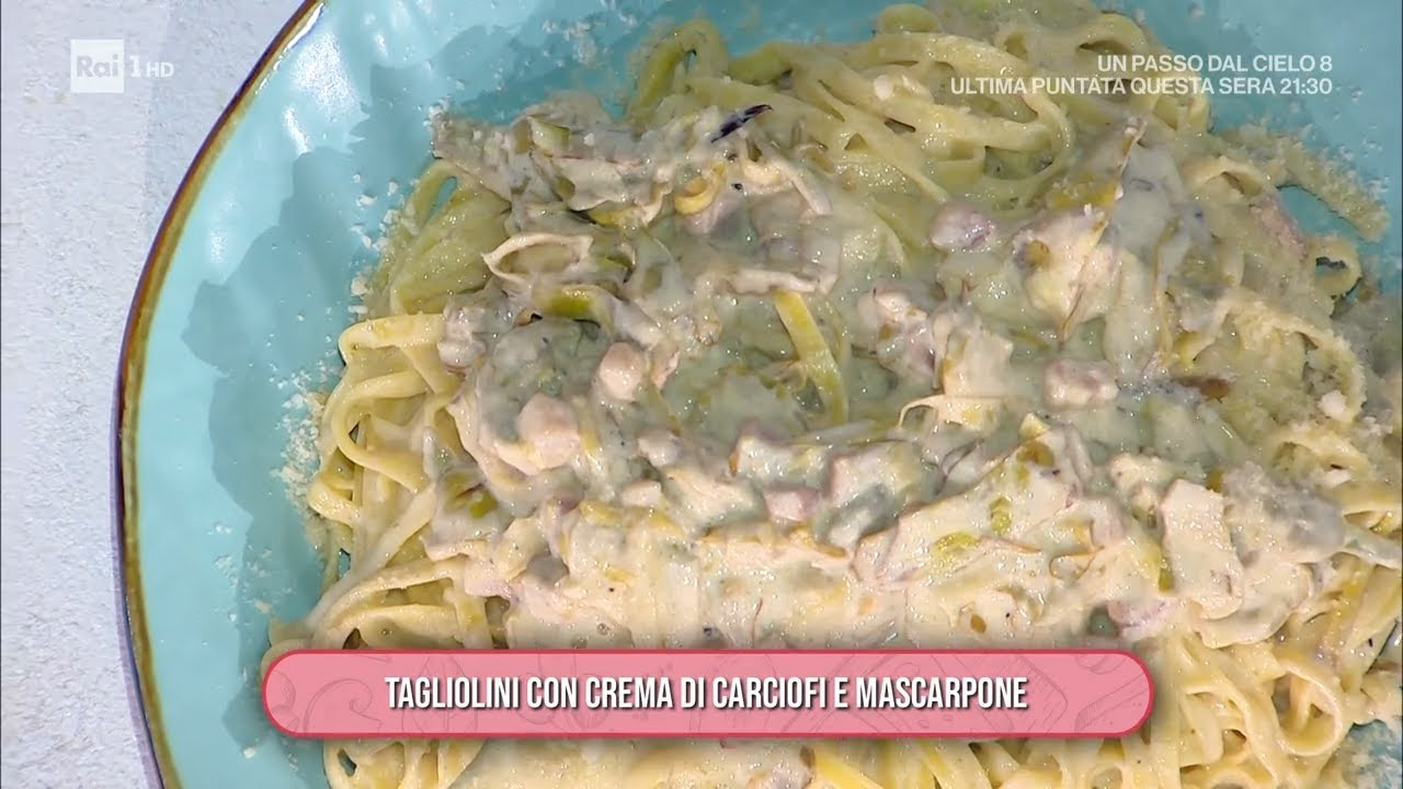 Tagliolini con crema di carciofi e mascarpone - È sempre mezzogiorno 20/02/2025