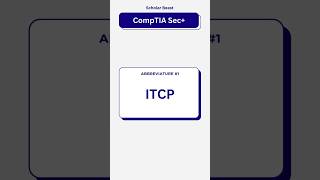 CompTIA Sec+, Flashcard, ITCP, 2 #comptia #flashcards #cybersecurity #examprep #shorts