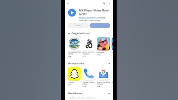 MX Player Install in Play Store