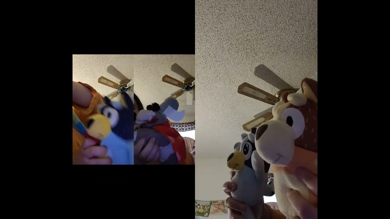 You are a very cheeky sheep! (Ft. my Bluey plushies)