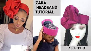 Easiest DIY: How to make Zara Headband with Rose | Headwear Tutorial