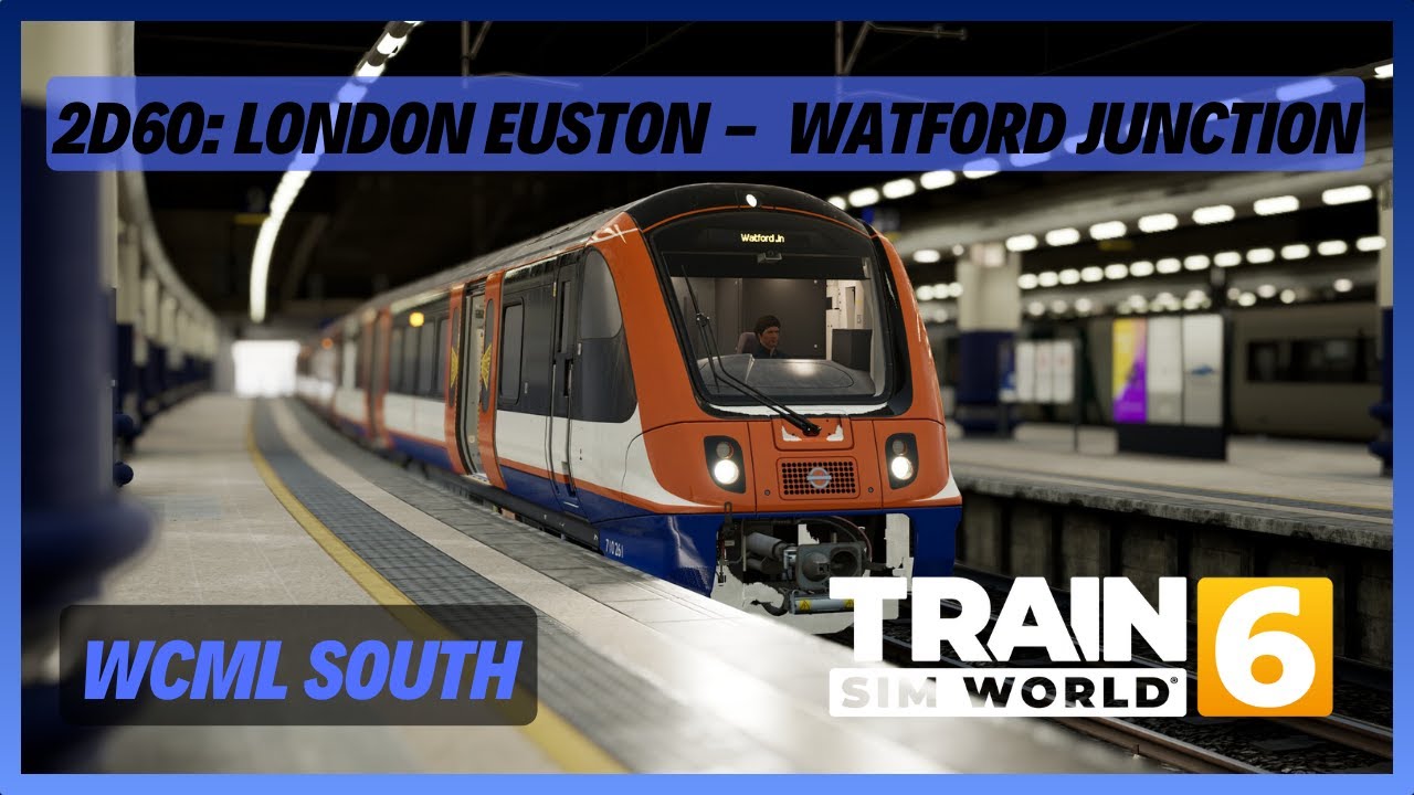 TSW6 | 2D60: London Euston - Watford Junction (2025 TT) | TfL Class 710 | WCML South | AWS DSD