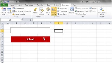 Excel 2010 VBA Tutorial 55   ActiveX Controls   Text Box