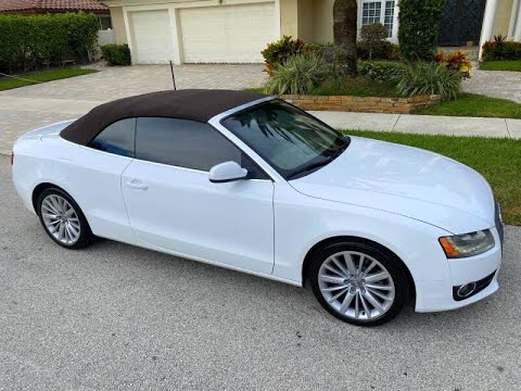 FOR SALE 2010 AUDI A5 CABRIOLET - 78K MILES - CALL 754-422-5284 - WWW.EXCEEDAUTOBROKERS.COM