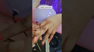 Polygel extension on natural nails.#shortvideo #nails #nailart #nailtech #naildesigns