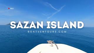Sazan Island boat trip by BoatVentours.com - Vlore, Albania