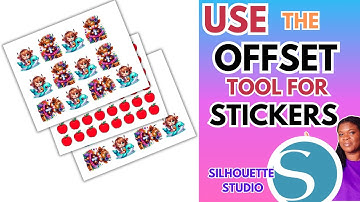 How To Use Offset Tool for Stickers in Silhouette Studio-For Beginners