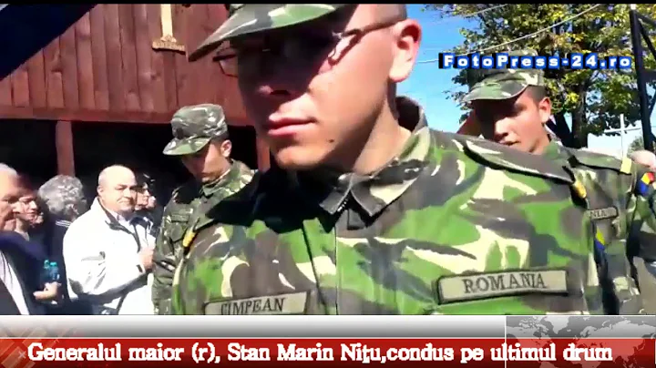 Generalul maior (r), Stan Marin Niu,condus pe ulti...