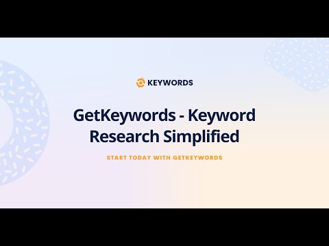 GetKeywords Introduction