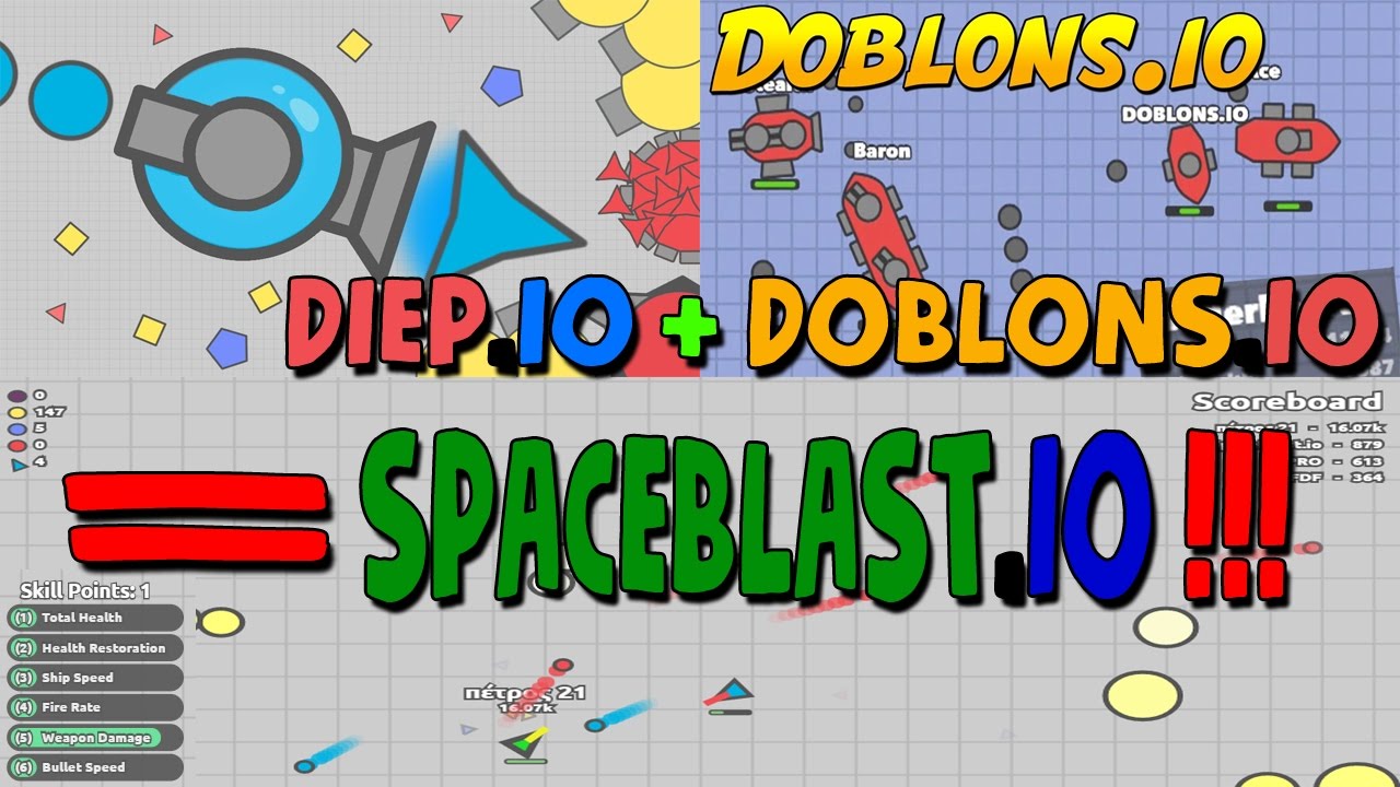 SPACEBLAST.IO BEST .IO EVER! *NEW* DIEP IO + DOBLONS IO = SPACEBLAST.IO / NEW .IO GAME SPACEBLASTIO