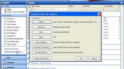Autohide completed tasks in Outlook 2003