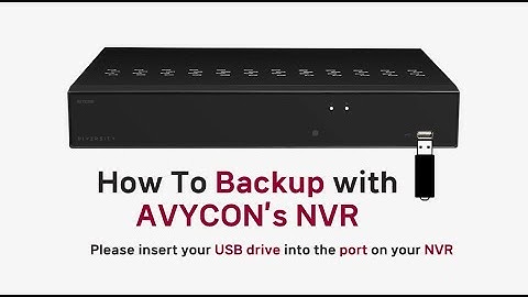 How To Backup With AVYCON