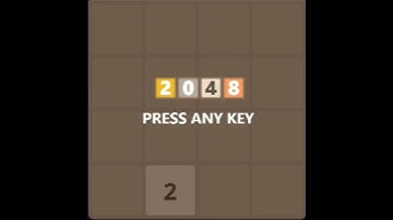 2048 game in Java