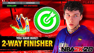 *RARE* SHARPSHOOTING 2-WAY FINISHER BUILD IS UNSTOPPABLE IN THE PARK... BEST LOCK BUILD NBA 2K20!