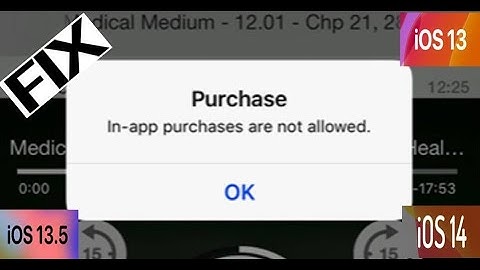 How To Fix “In-App Purchase Not Allowed” Message? on iPhone iPad