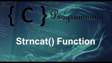 C programming Tutorial – 24– Strncat Function