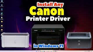 how to download & install any canon printer driver manually in windows 11 pc or laptop - 2024