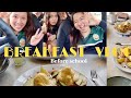 【朝活vlog】学校前に朝ごはんを食べに行った!| BREAKFAST VLOG