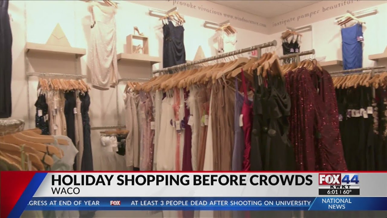 Holiday shopping before crowds (6 p.m.)