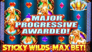 MAJOR Progressive TRIGGERED!! Bier Haus WMS Classic – MAX BET Double Session Live Play 🎰🔥