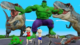 Hulk Monster Vs Dinosaur Cartoon | Monster Wala Cartoon | Desi Comedy Video - Bittu Sittu Toons