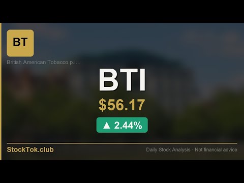 $BTI ▲2.44% | British American Tobacco p.l.c. | Thursday, April 23rd | StokTok