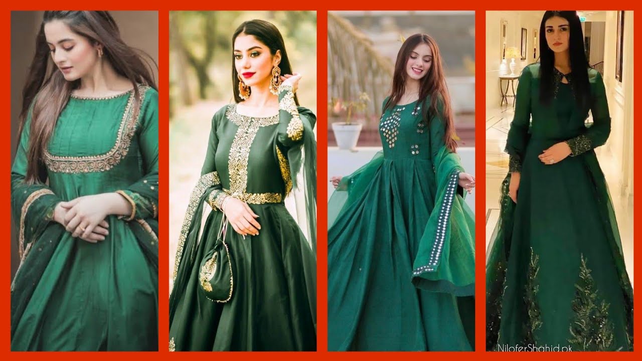 Beautiful Green dresses design|| fancy and formal green dresses 2022-2023