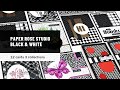 Paper Rose Studio | Black & White paper pads | 12 cards 3 collections