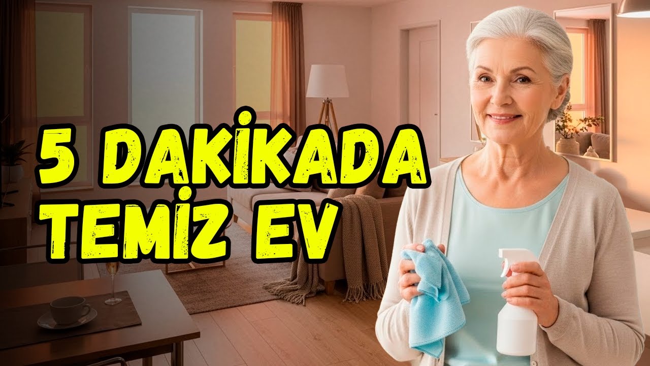 5 DAKİKADA EVİ TEMİZ Yapmak için KULLANDIĞIM PÜF NOKTASI