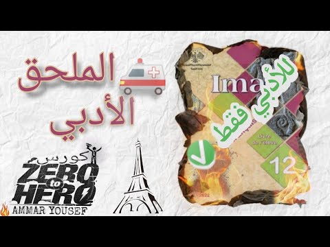 إسعافية الملحق الأدبي ✅ لست ساحراً بس ب 20 دقيقة لح تختم افكار الملحق 🪄