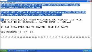 Hackeando contas em xat.com