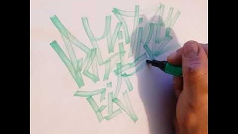 Positive Filth // Hand Style // Chisel Tip Marker