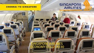 Singapore Airlines Economy class Experience Chennai to Singapore | Food menu in tamil!!!