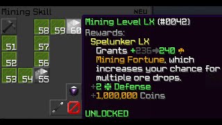 how to get fast easy mining xp hypixel skyblock (with ghost pick glitch)