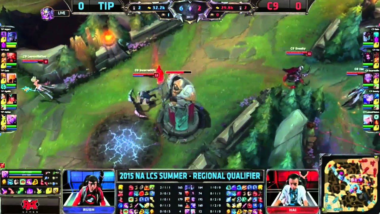 LCS Regionals 1/2 TiP vs C9 NA (g1)