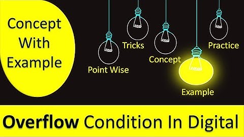 Overflow in Digital Electronics | #Gate #IES #Engineering #Railway | #Class-D22