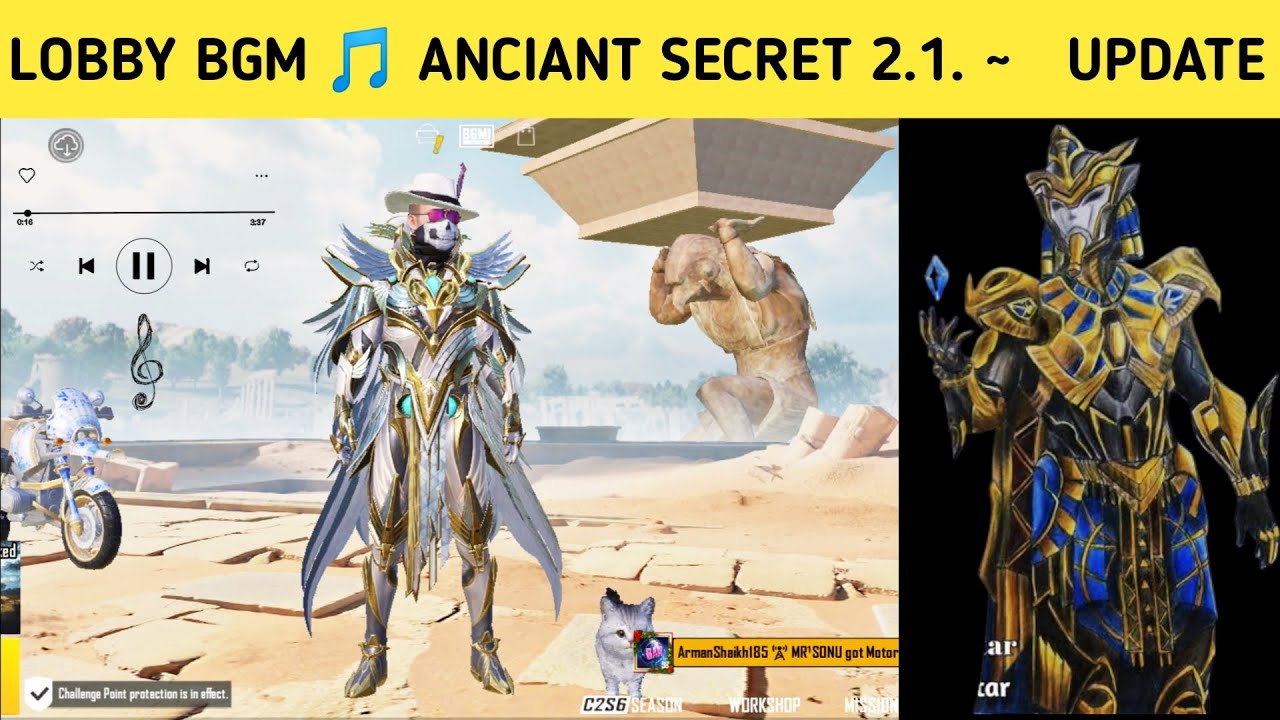 🔰 PUBG & BGMI Anciant Secret 2.1 Lobby Theme Song • Lobby BGM || BGMI Lobby Music