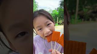 thử thách vui nhộn cùng chia sẻ xiên kẹo vừng thơm ngon theo cách thật lạ ớt cay siêu ngầu 🌶 #short