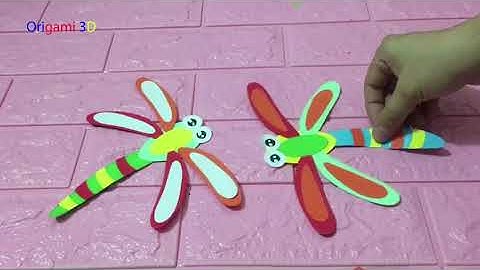 Images for mô hình hai con chuồn chuồn ngô bằng giấy thủ công phần 1