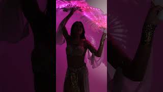 LED feather fans for burlesque dancers - by ETERESHOP