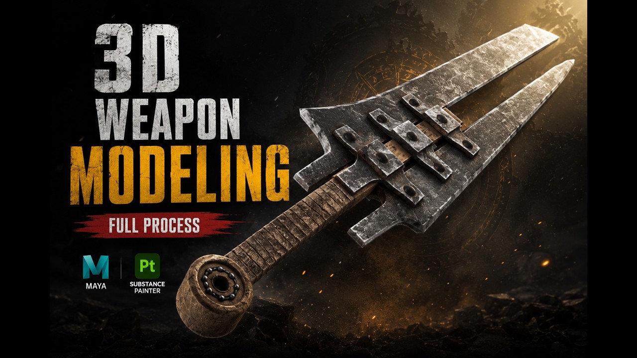 Texturing a Fantasy Sword in Substance 3D Painter – ONLY 10 Minutes ...