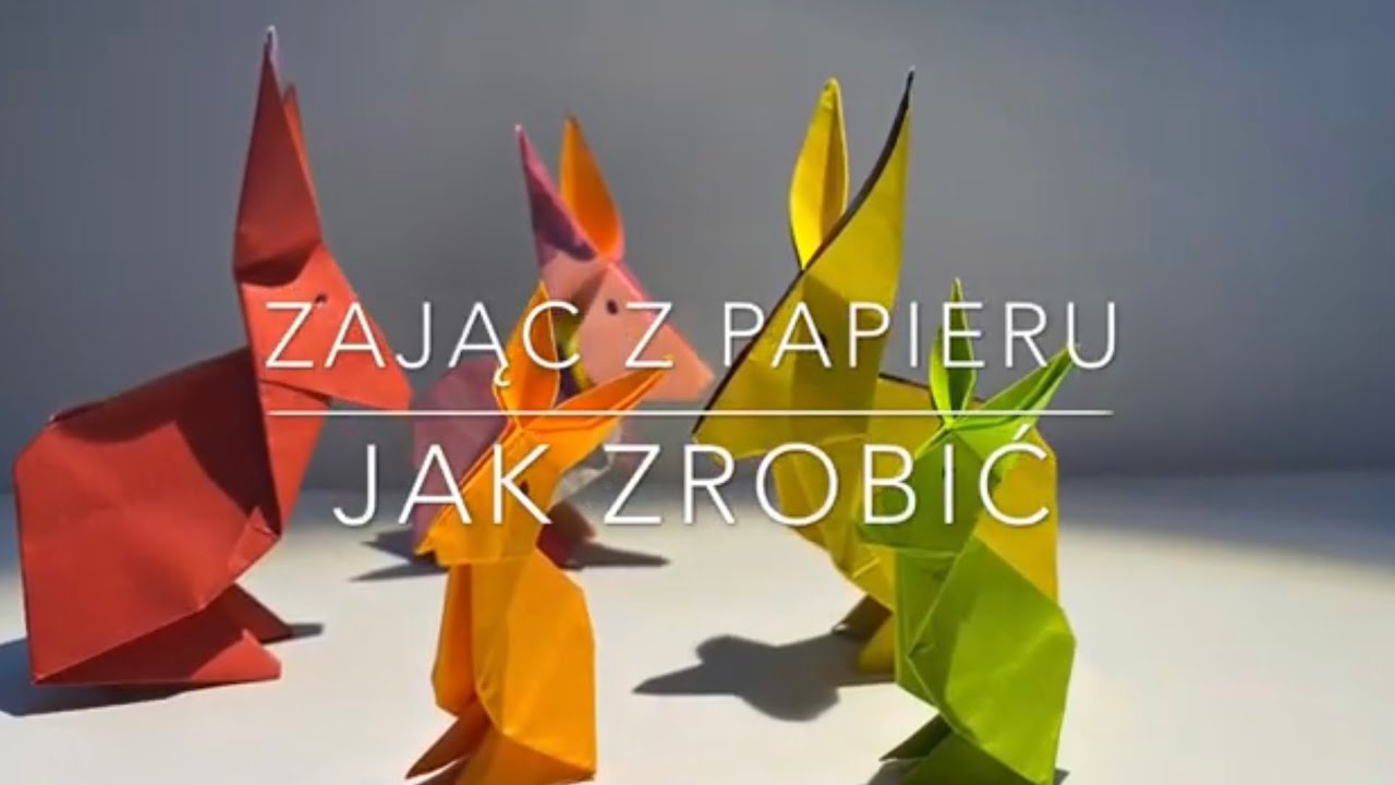 Jak Zrobić Rogi Diabła Z Papieru Zając z papieru JAK ZROBIĆ - YouTube