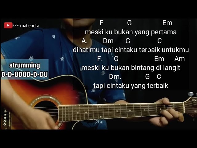 Kunci Gitar CINTA TERBAIK - CASANDRA | Chord Gitar Mudah class=