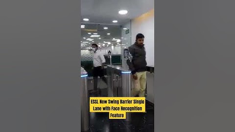 ESSL New Swing Barrier Single Lane with Face Recognition Feature #accesscontrol #action #essl #short