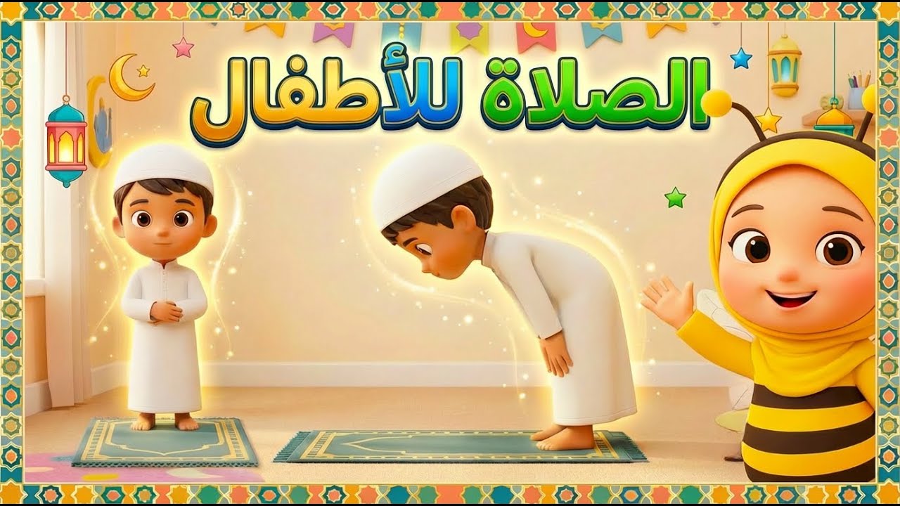 تعلّم الصلاة خطوة بخطوة للأطفال 🕌 | ركعتان مع نحولة 🐝