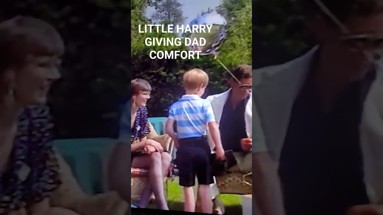 "ballon get well" Dad💔broke arm polo "that's little Harry giving Dad comfort" RoyalHistory 