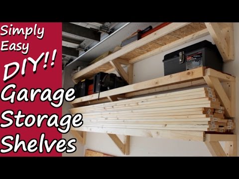 How To Build Wooden Garage Wall Shelves