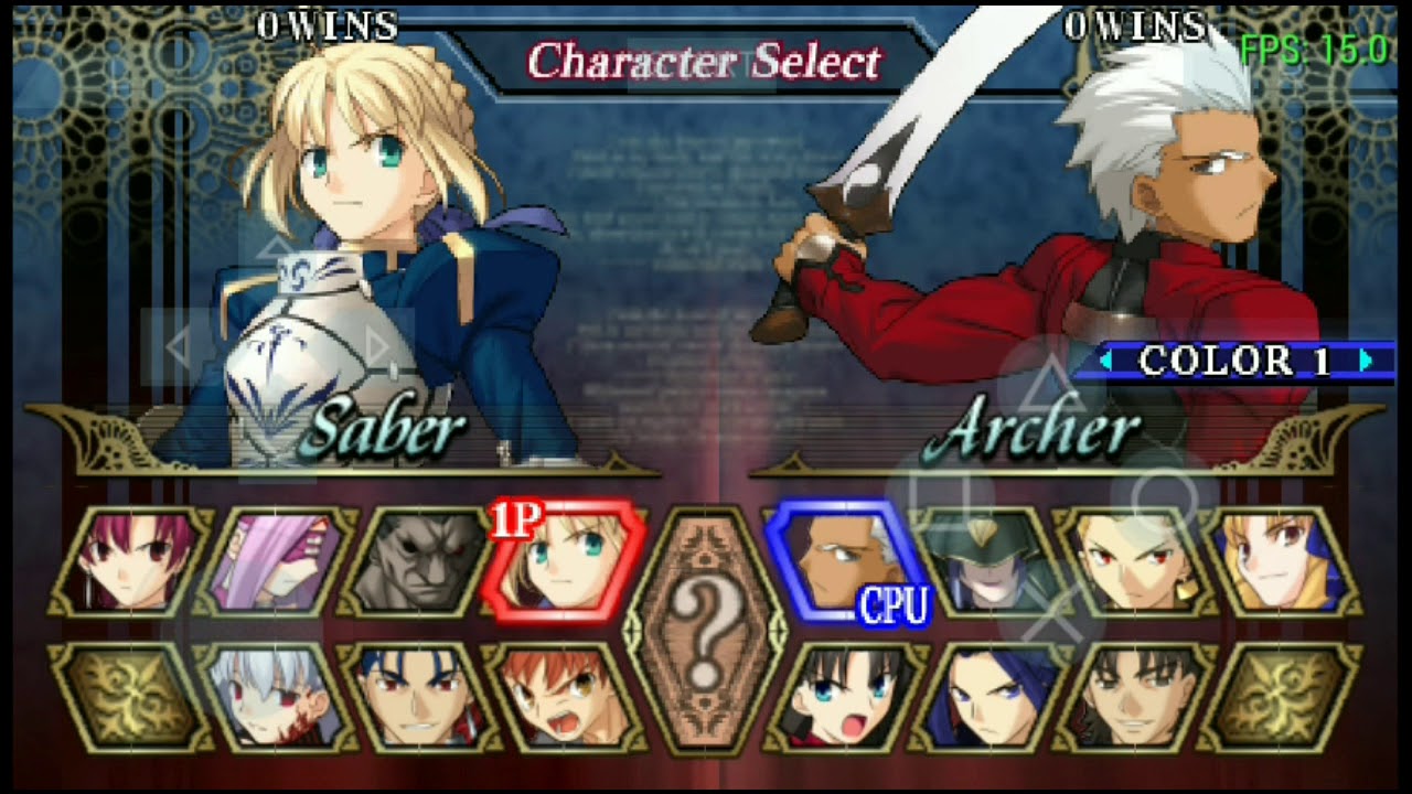 Gameplay De Fate Unlimited Codes Para Ppsspp Download Youtube