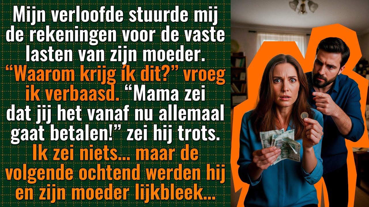 Mijn verloofde stuurde mij de rekeningen van zijn moeder: “Mama zei dat jij ze betaalt!”